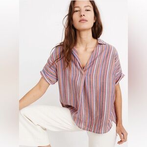 Madewell Multicolor Striped Blouse